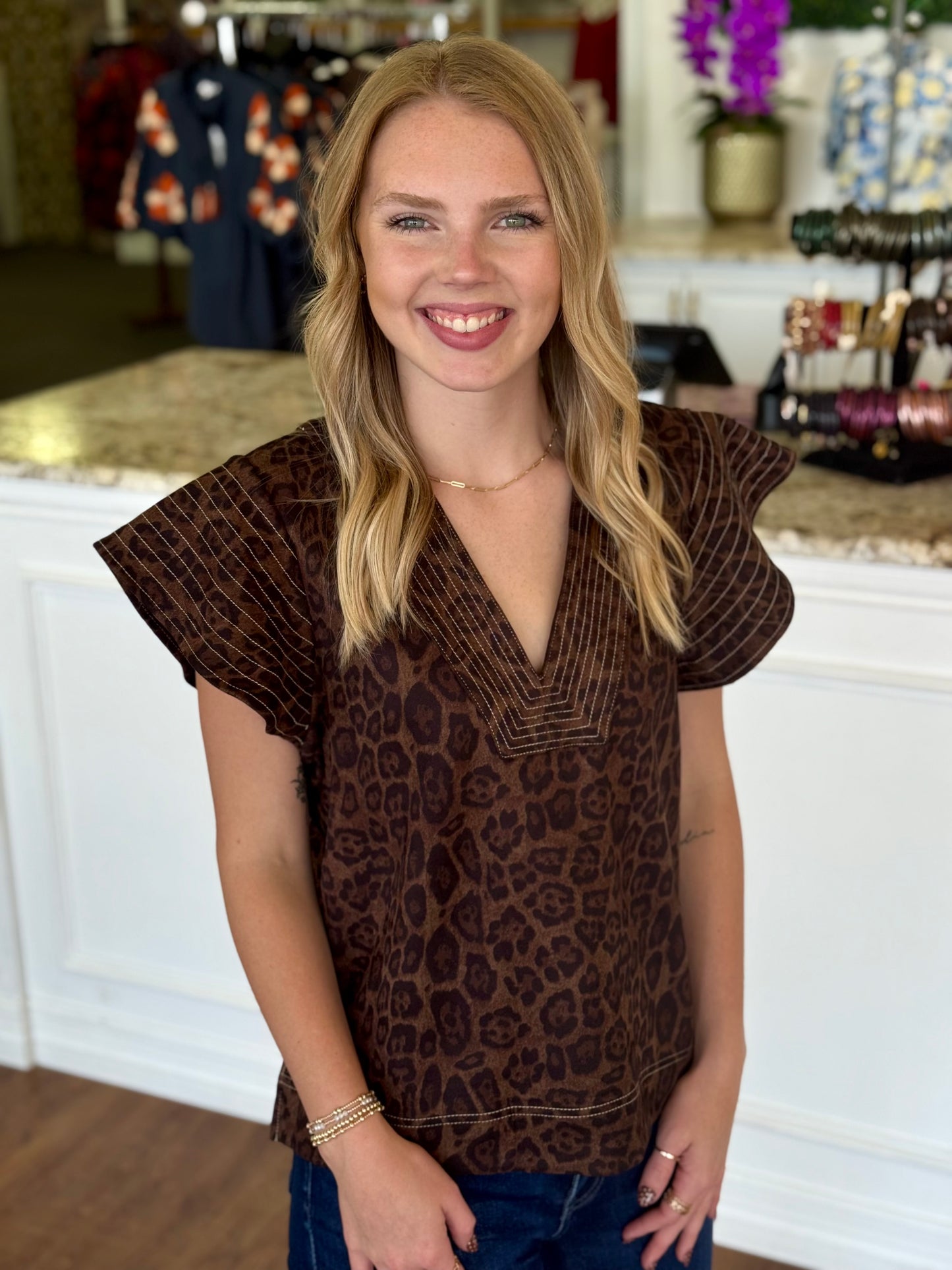 Logan Leopard Top