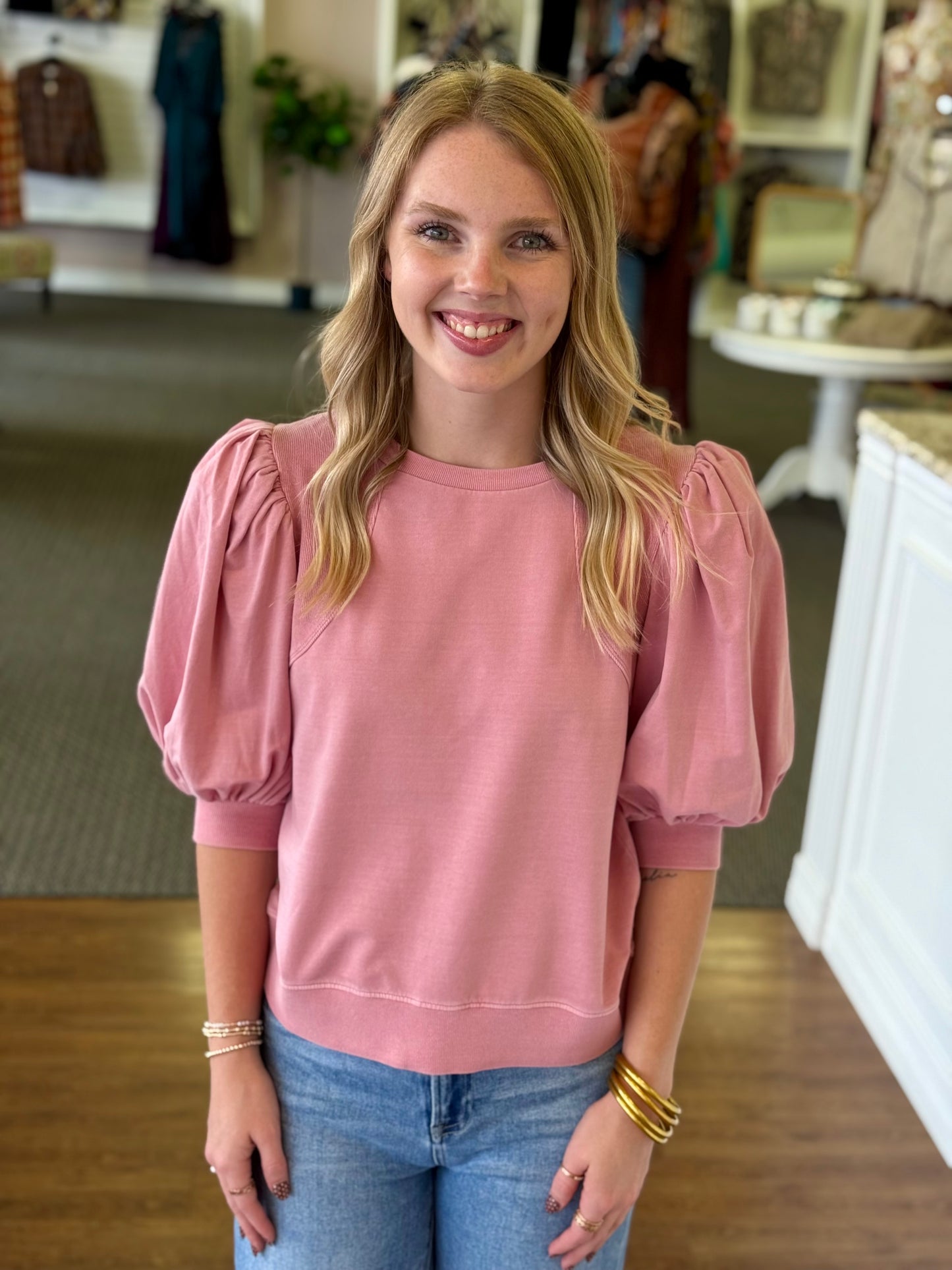 Melina Misty Mauve Top