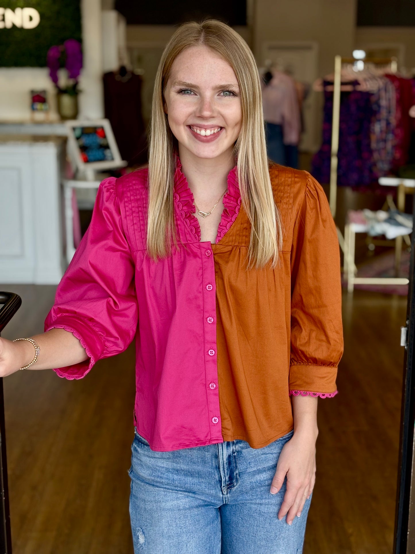 Blake Color Block Top
