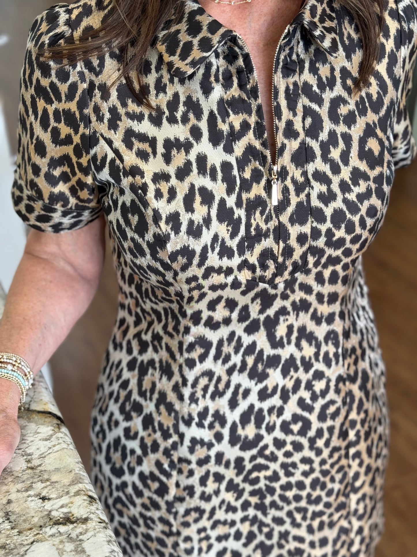 Aubrey Leopard Dress