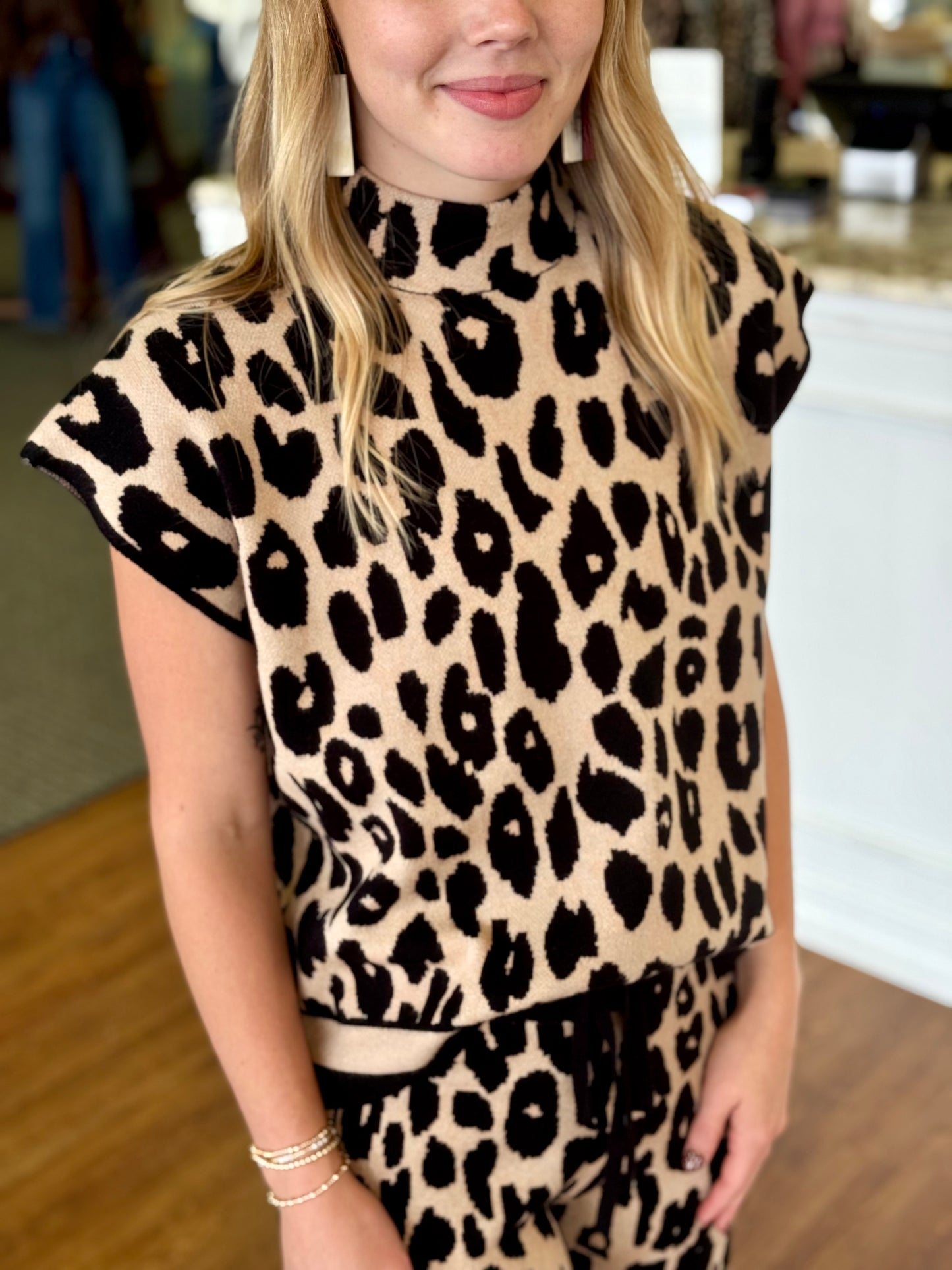 Linda Leopard Top