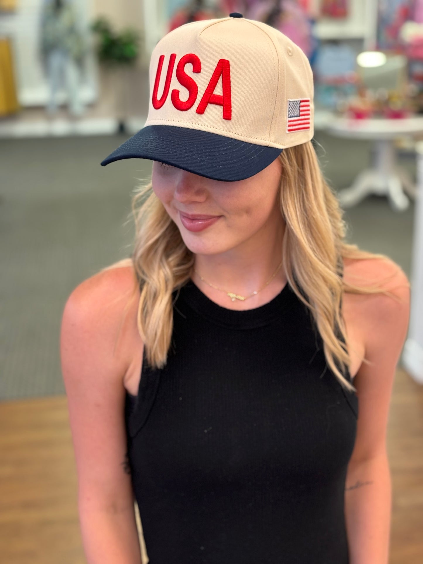 USA Blue Vintage Hat
