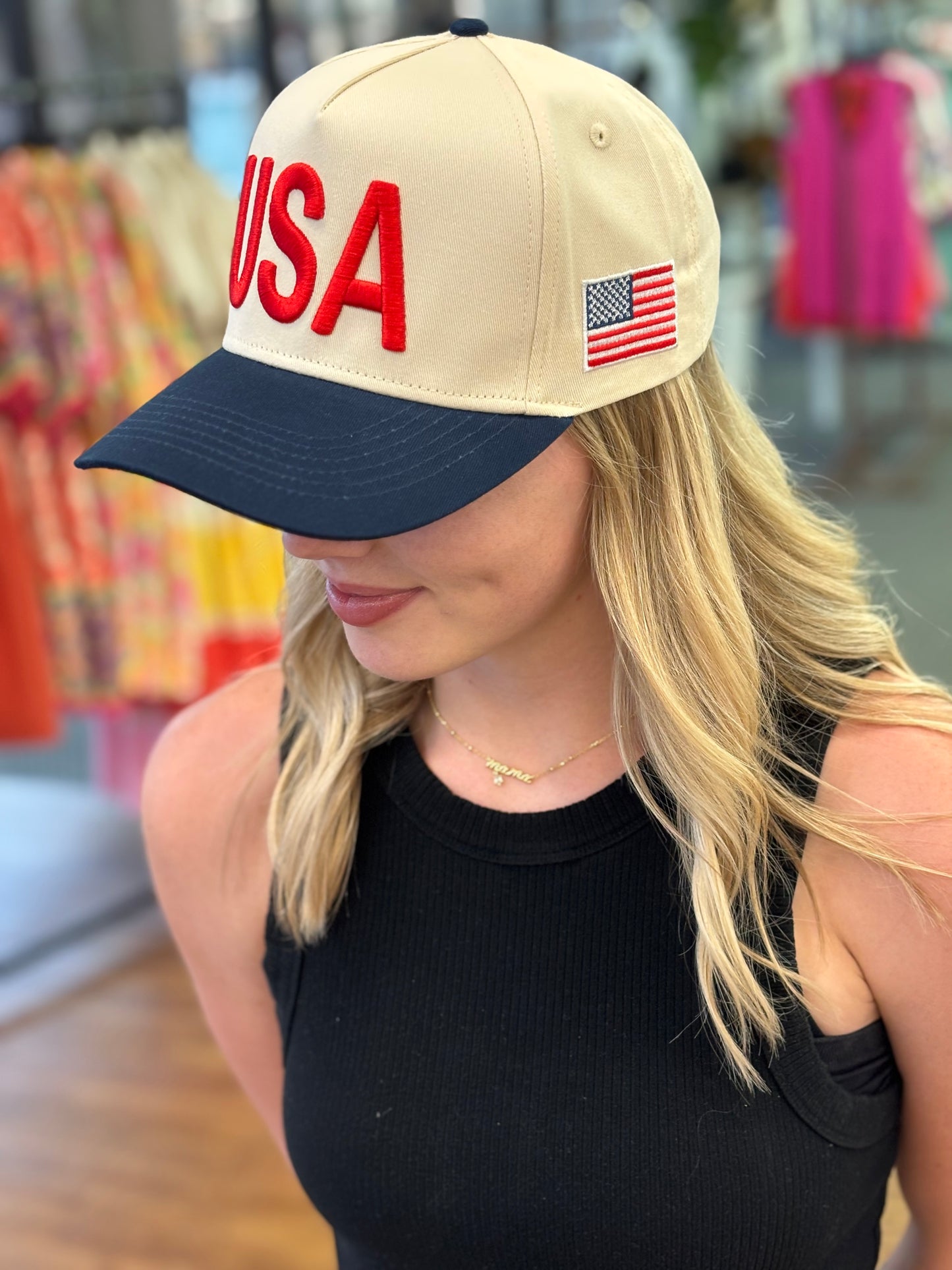 USA Blue Vintage Hat
