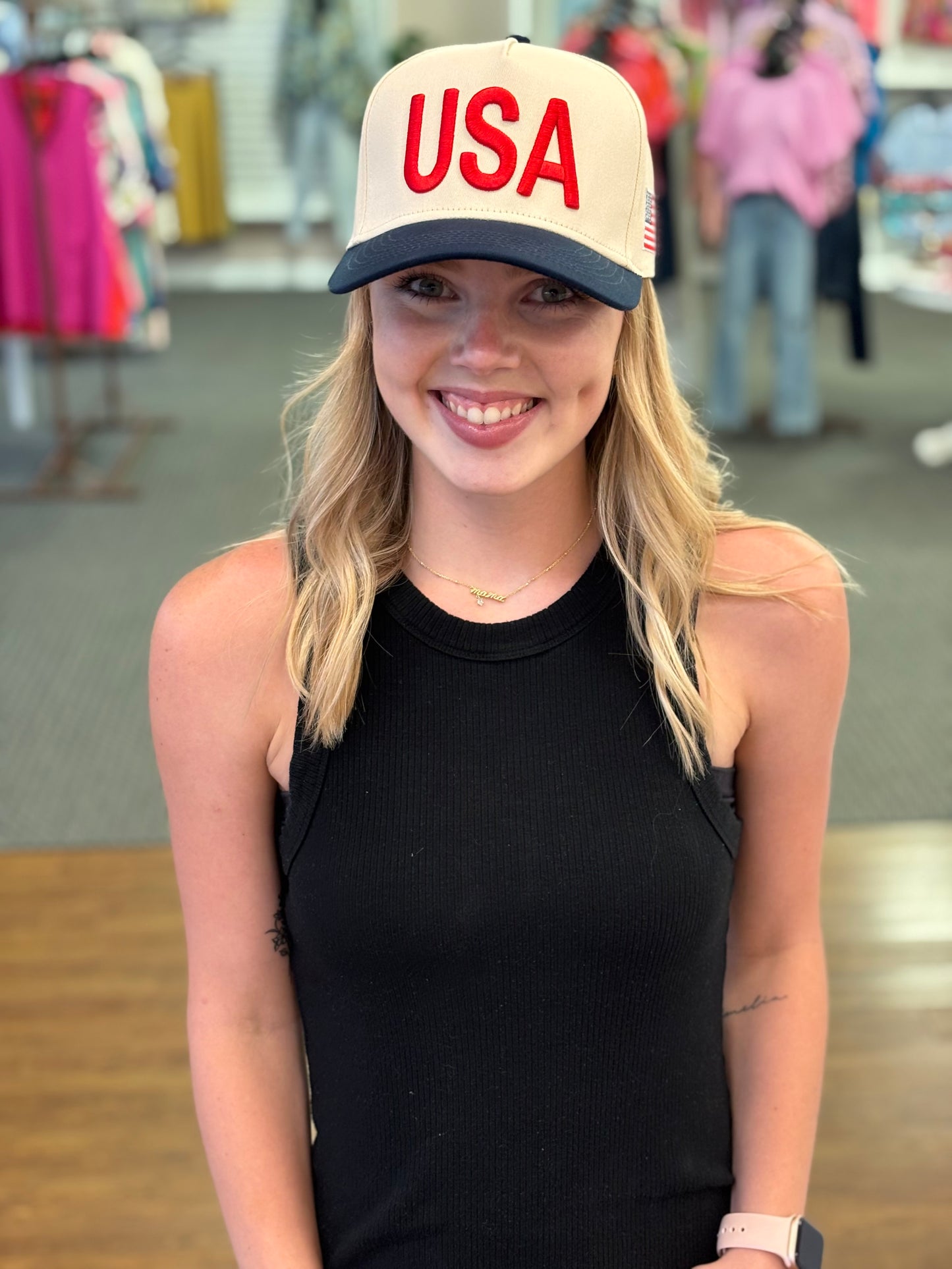 USA Blue Vintage Hat