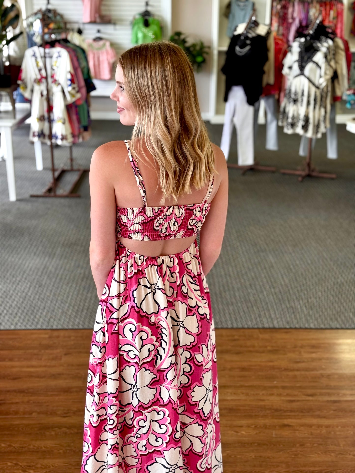 Rosy Bloom Dress