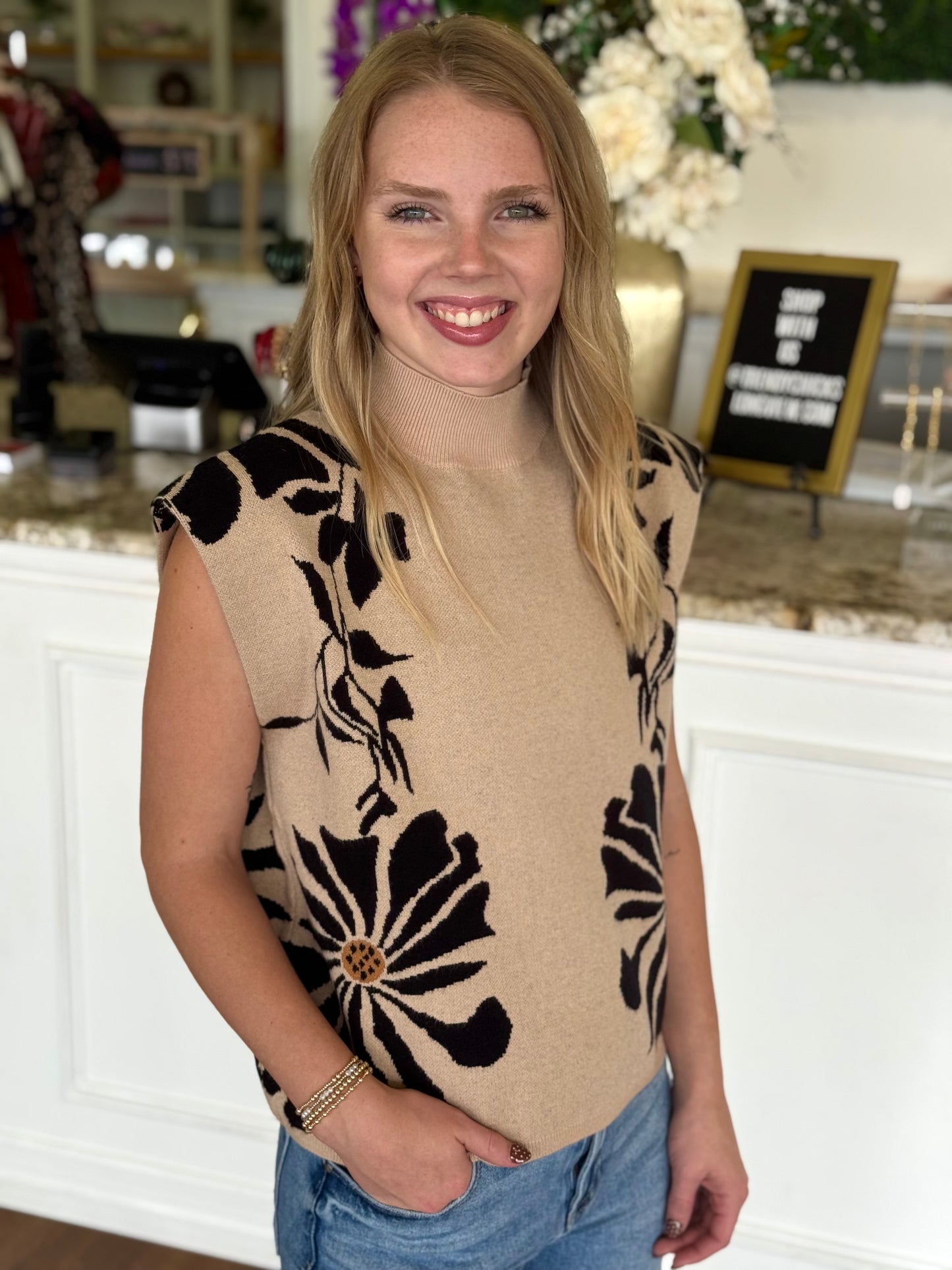 Emory Sweater Vest Top