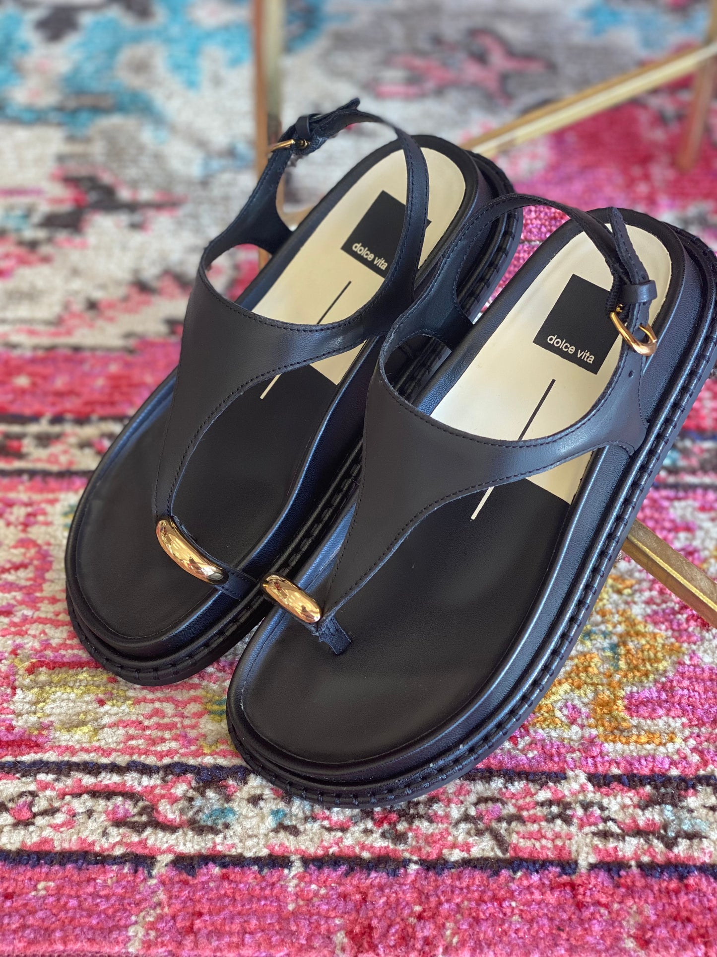 Stefan Sandal - Black Leather