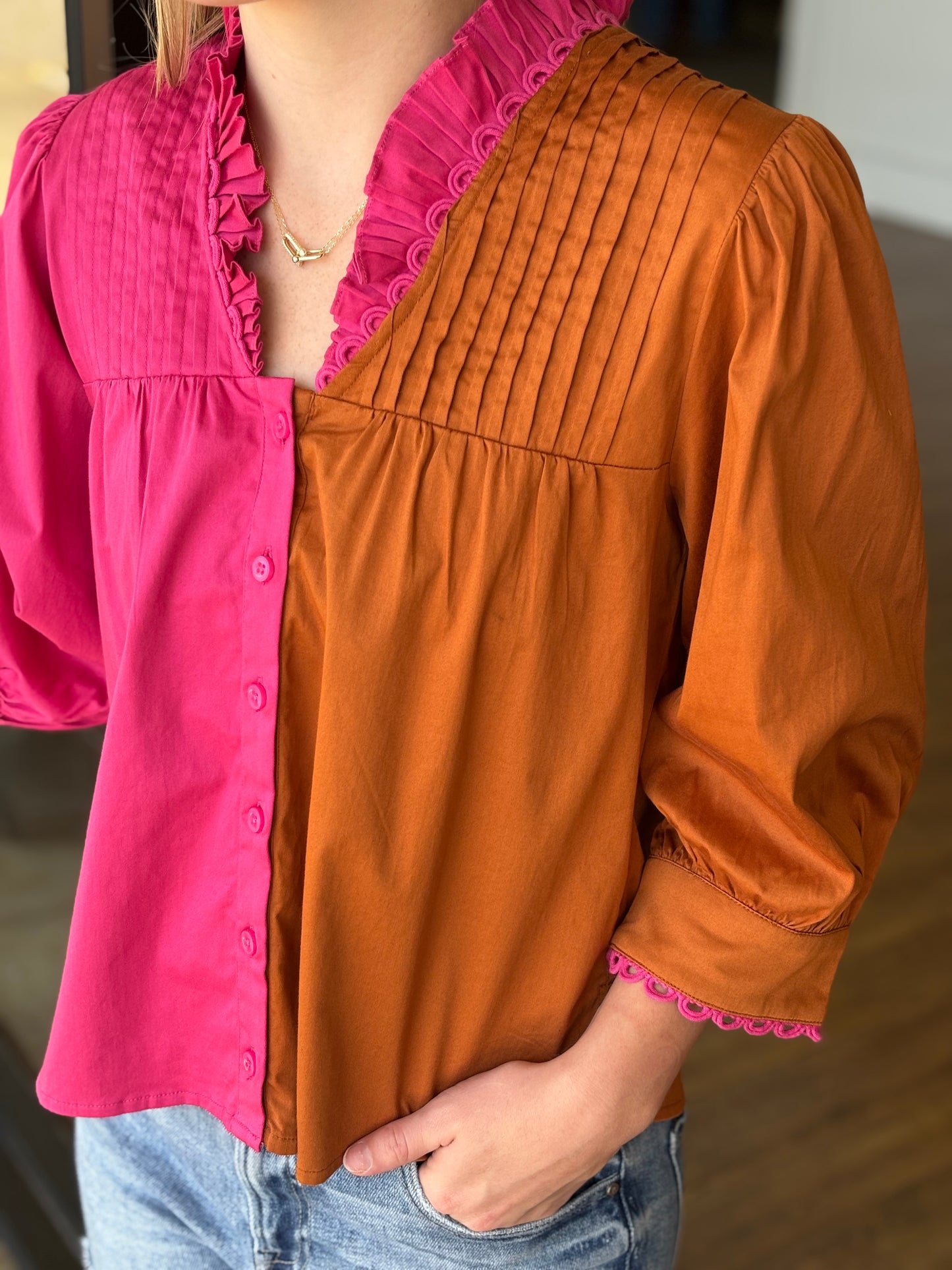 Blake Color Block Top