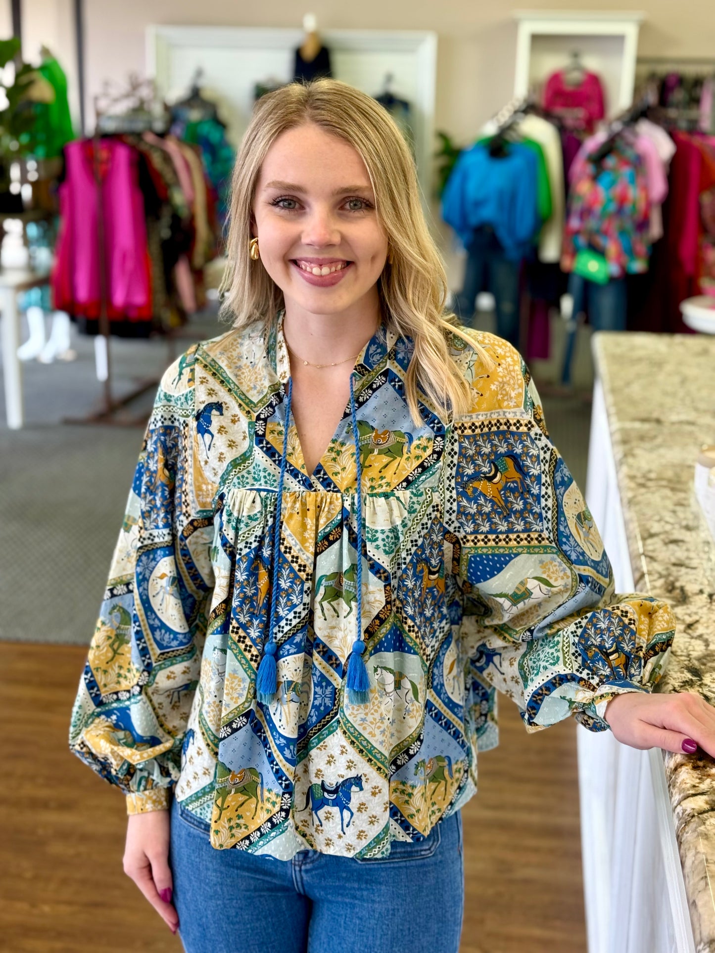 High Horse-Tides Turned Blouse