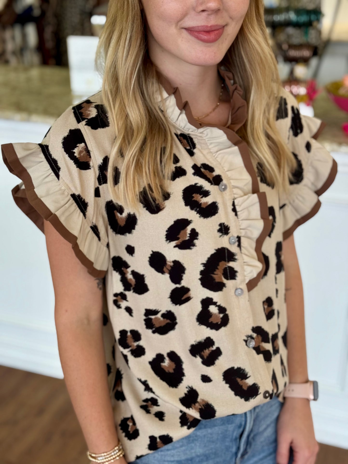 Dani Leopard Top