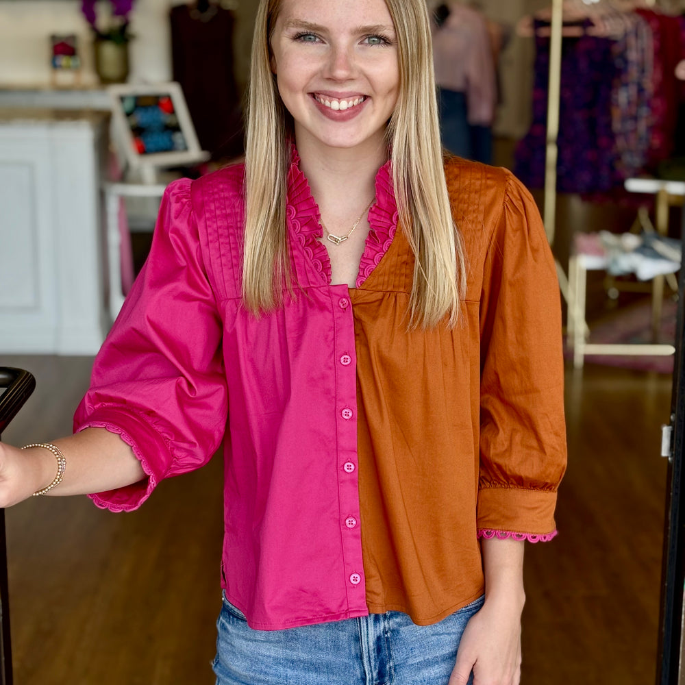 Blake Color Block Top