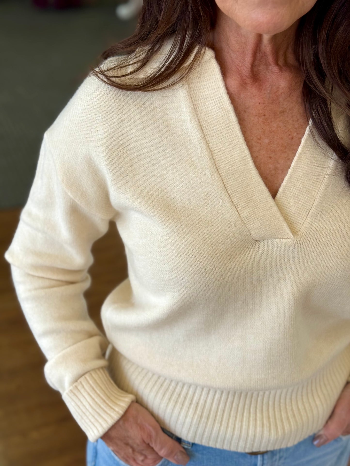 Luxe Collared Sweater