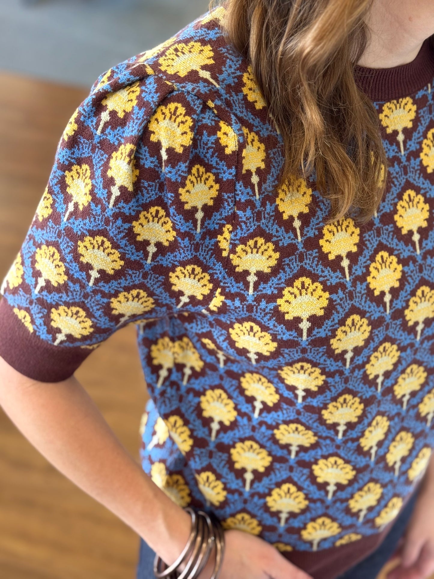 Golden Bloom Sweater