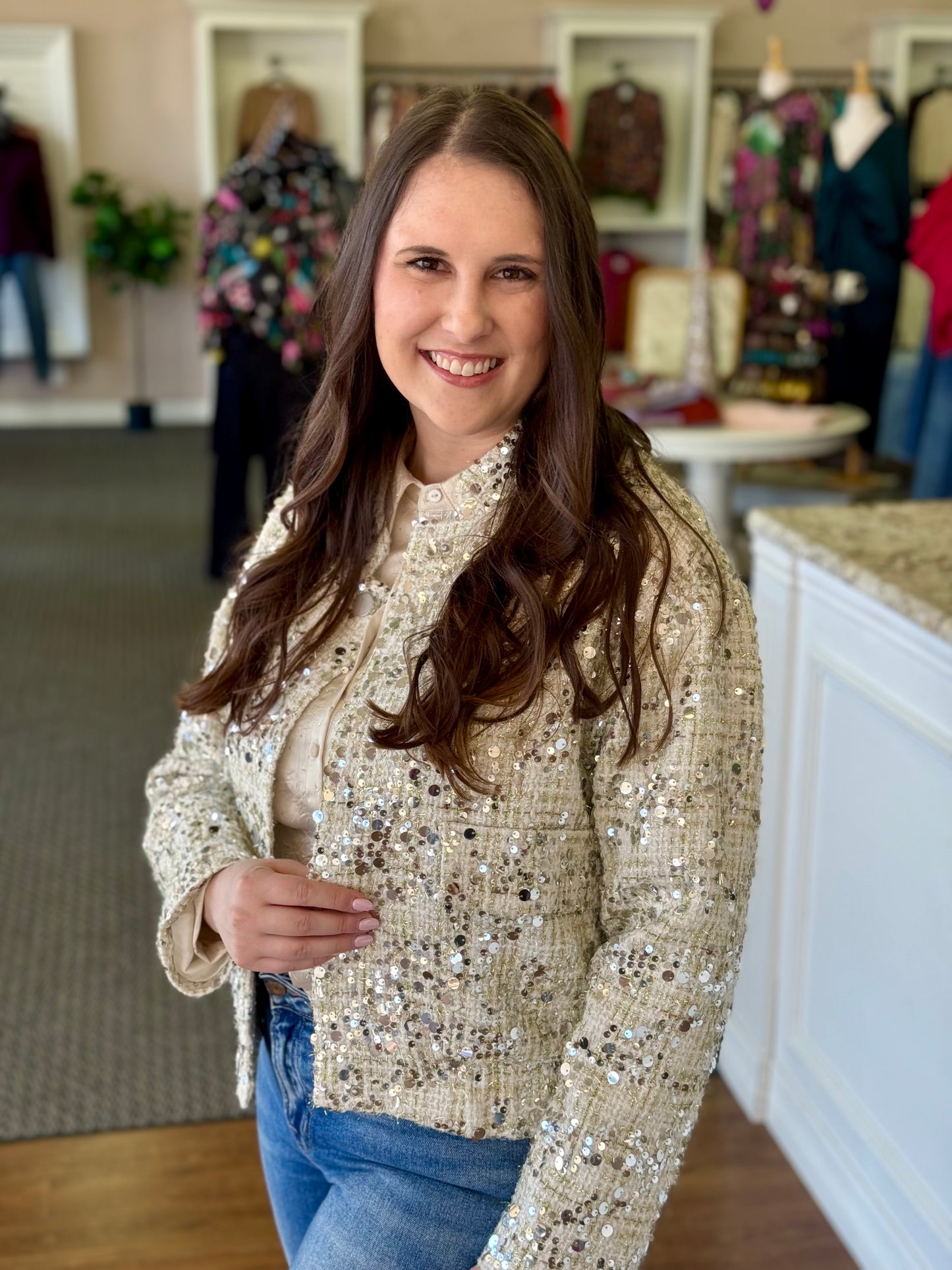 Angelice Sequin Jacket