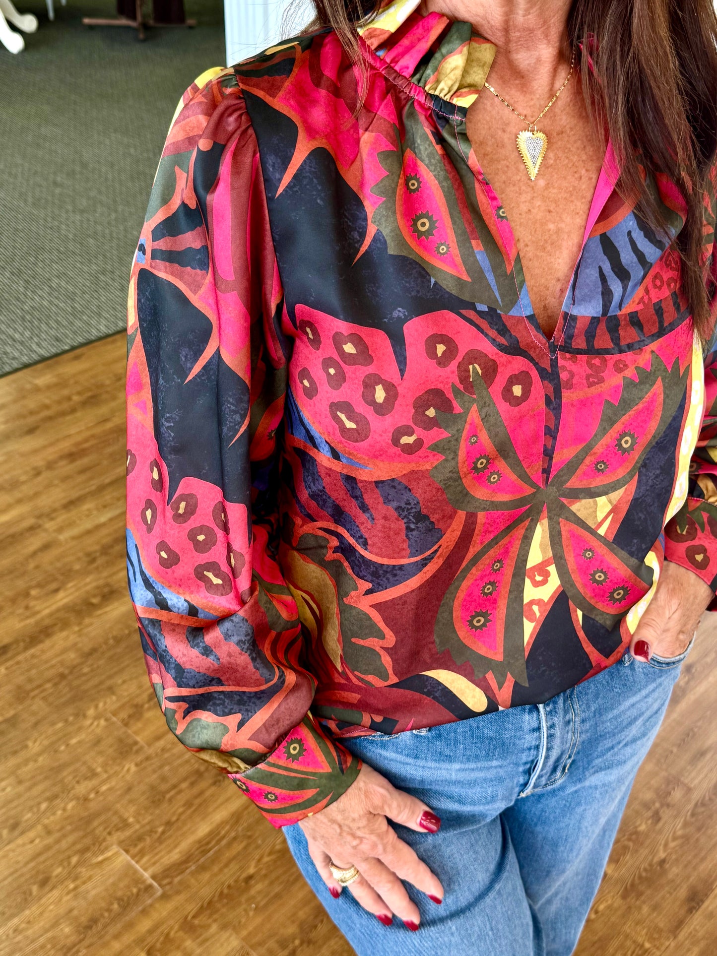 Phoebe Jungle Floral Top
