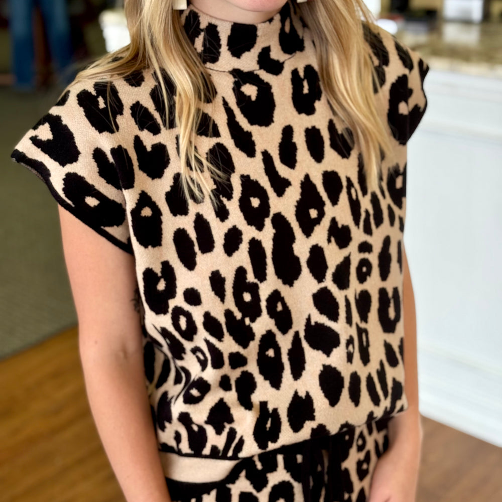 Linda Leopard Top