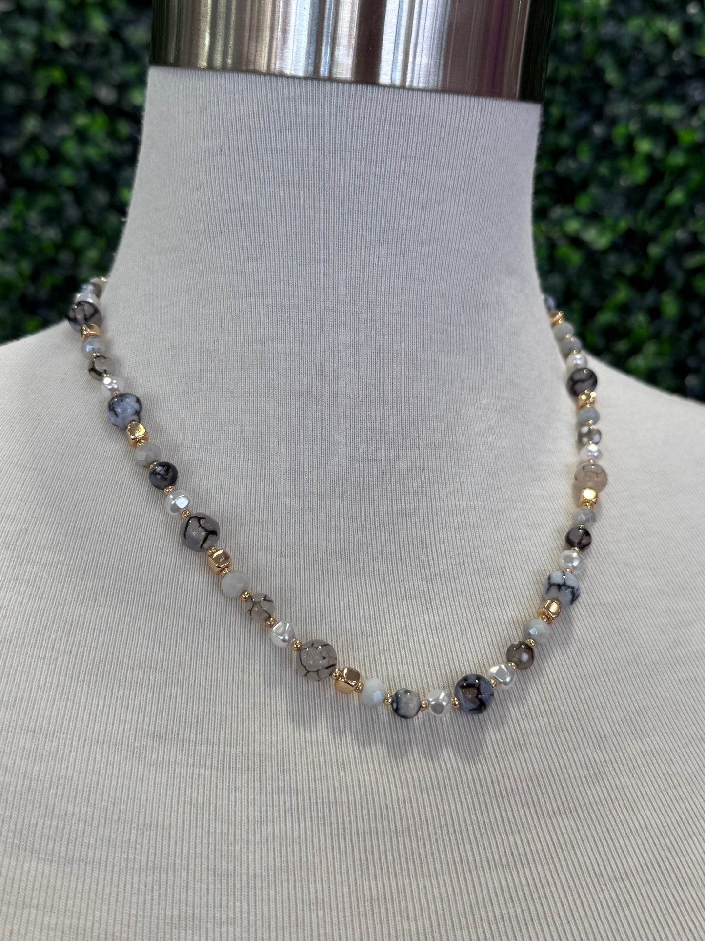 Grey Pearl Necklace
