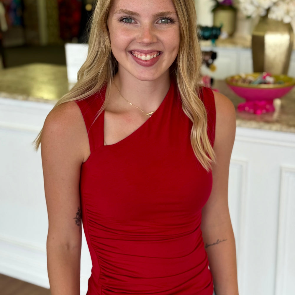Adriana Scarlet Top