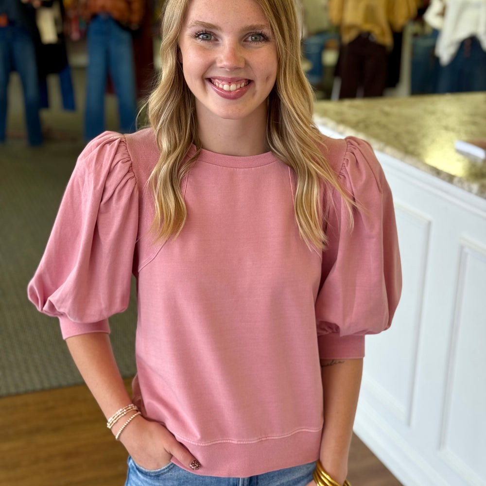 Melina Misty Mauve Top