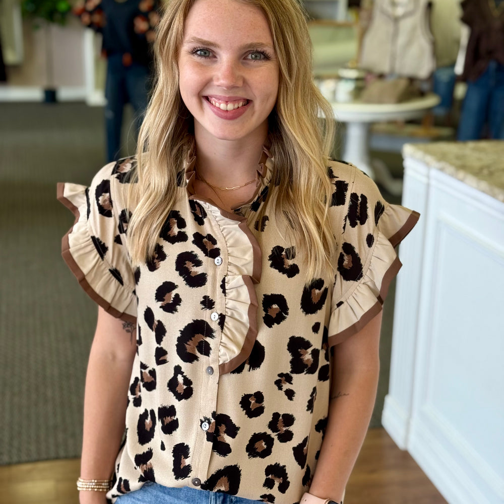 Dani Leopard Top