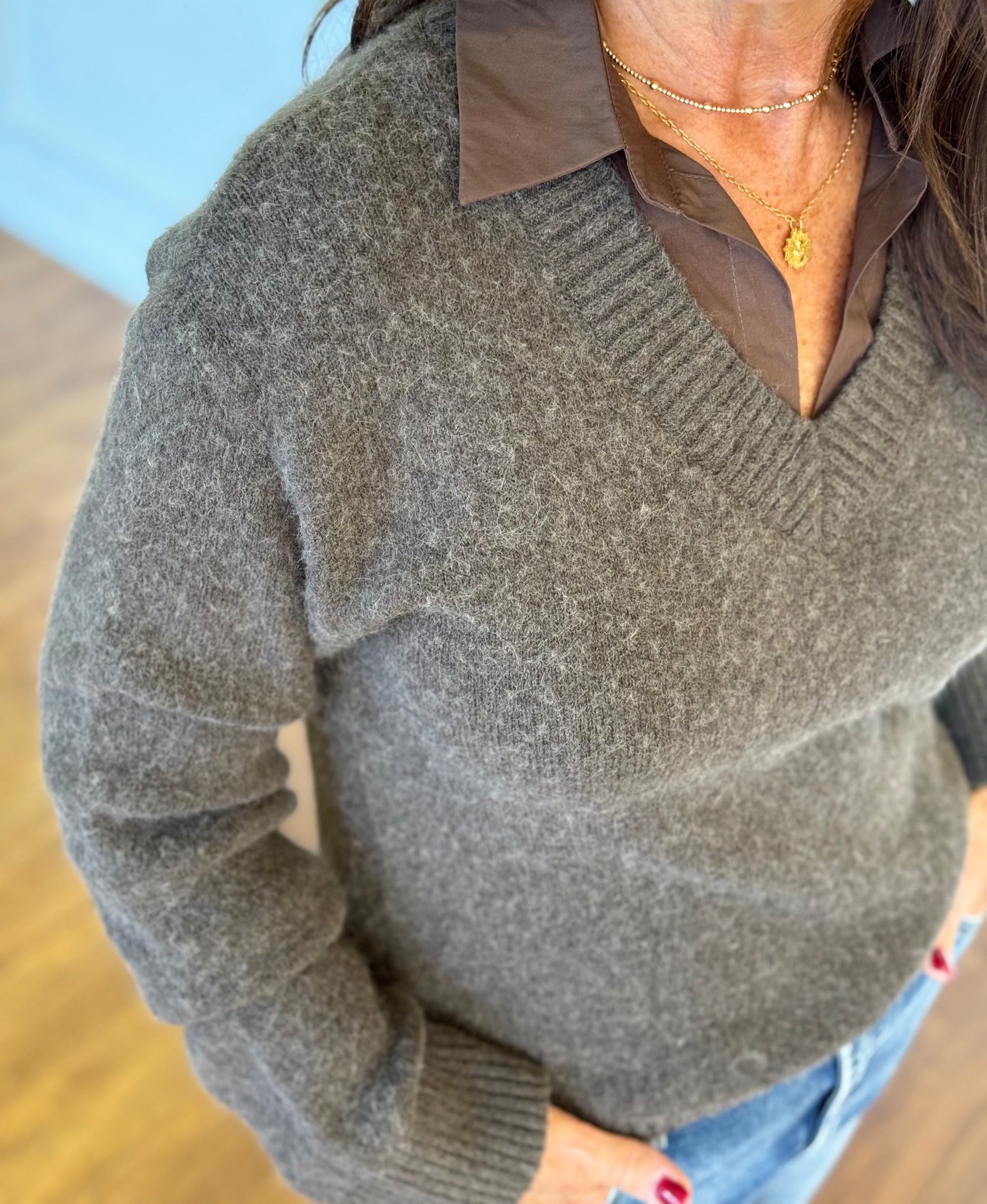 Oren Mixed Media Top