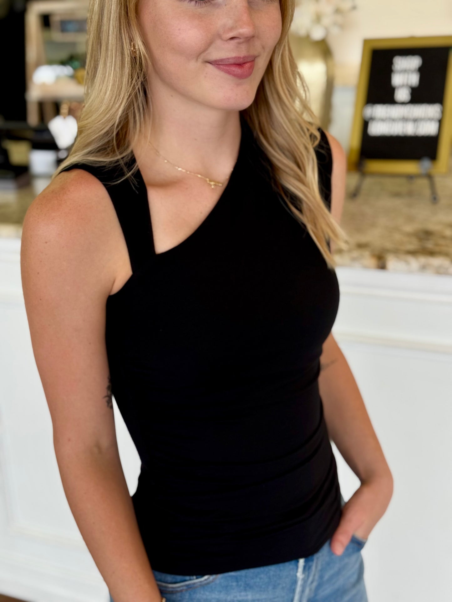 Adriana Black Top