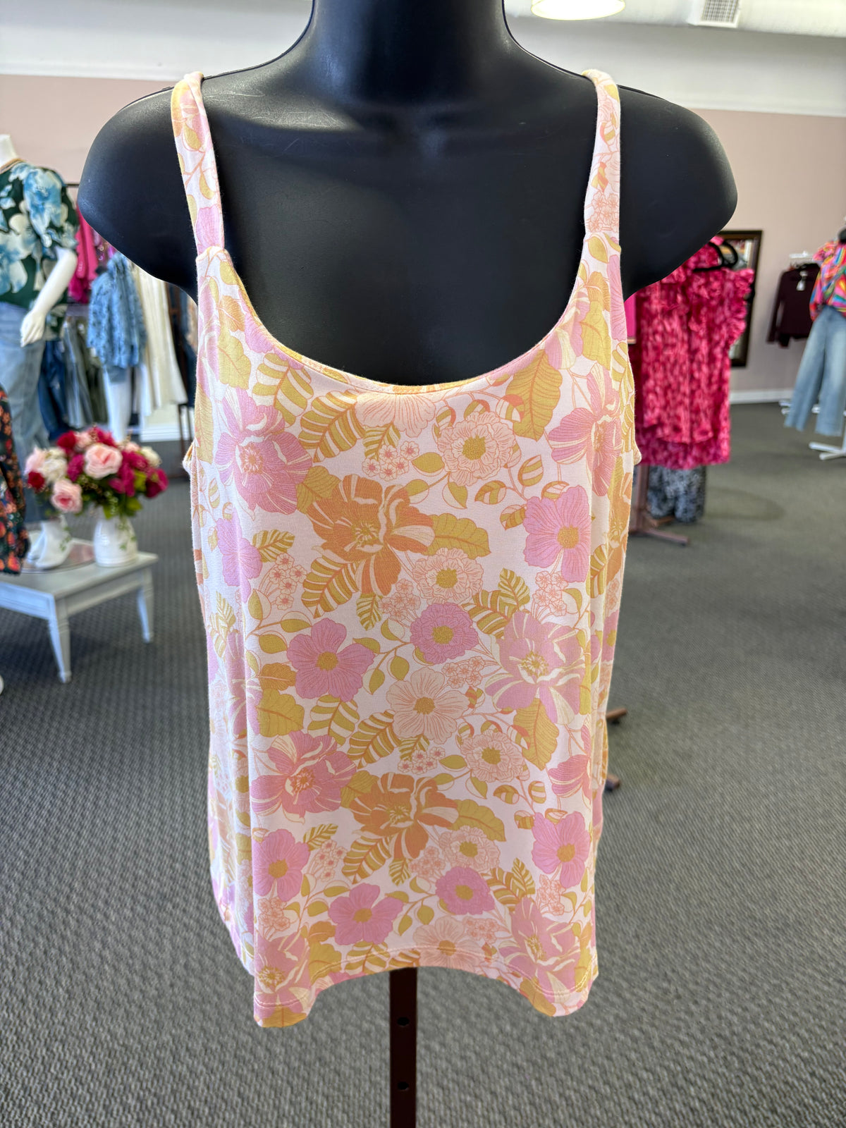 The Poppy Fields Floral Tank