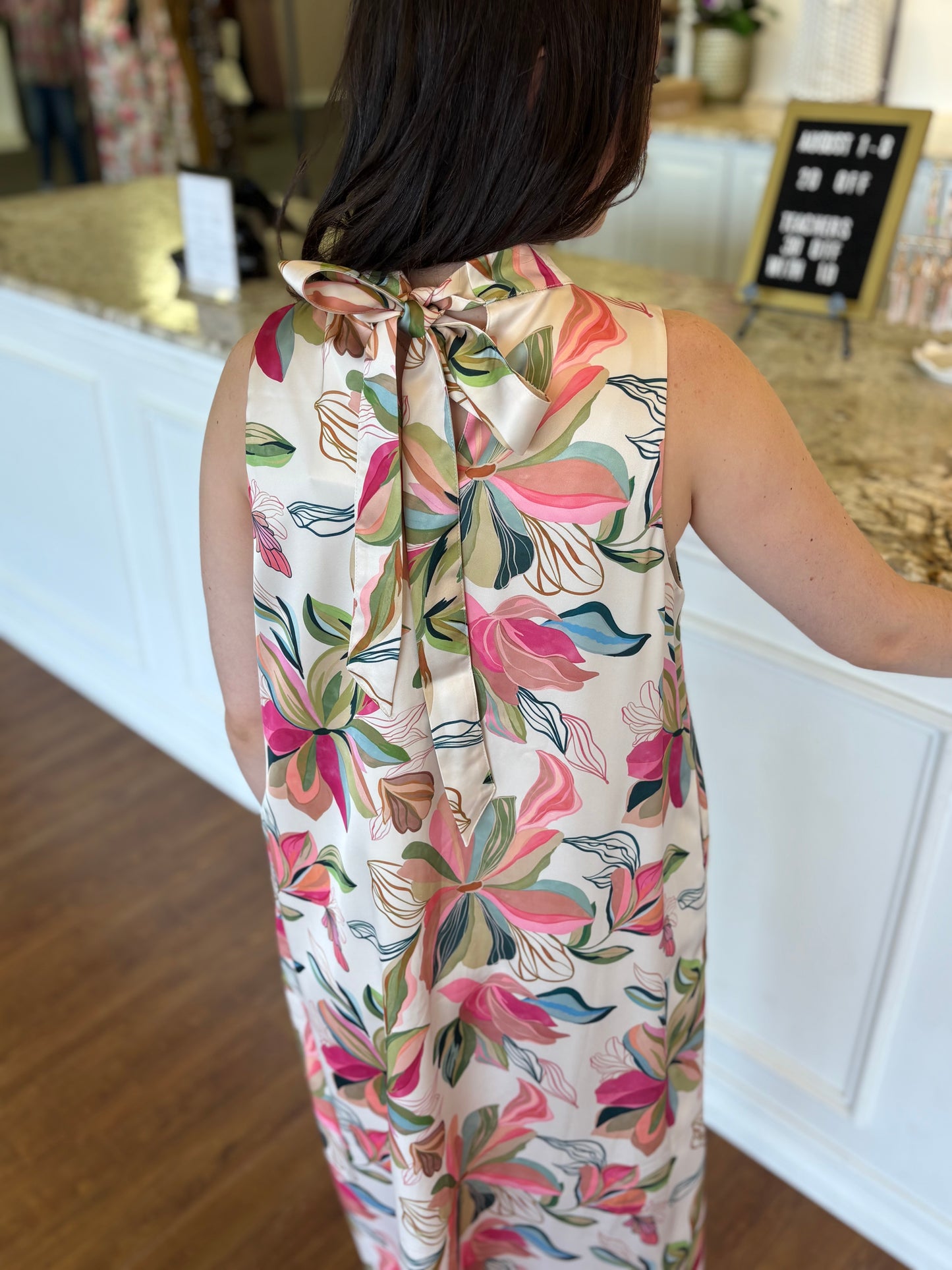 Marlowe Botanical Midi Dress