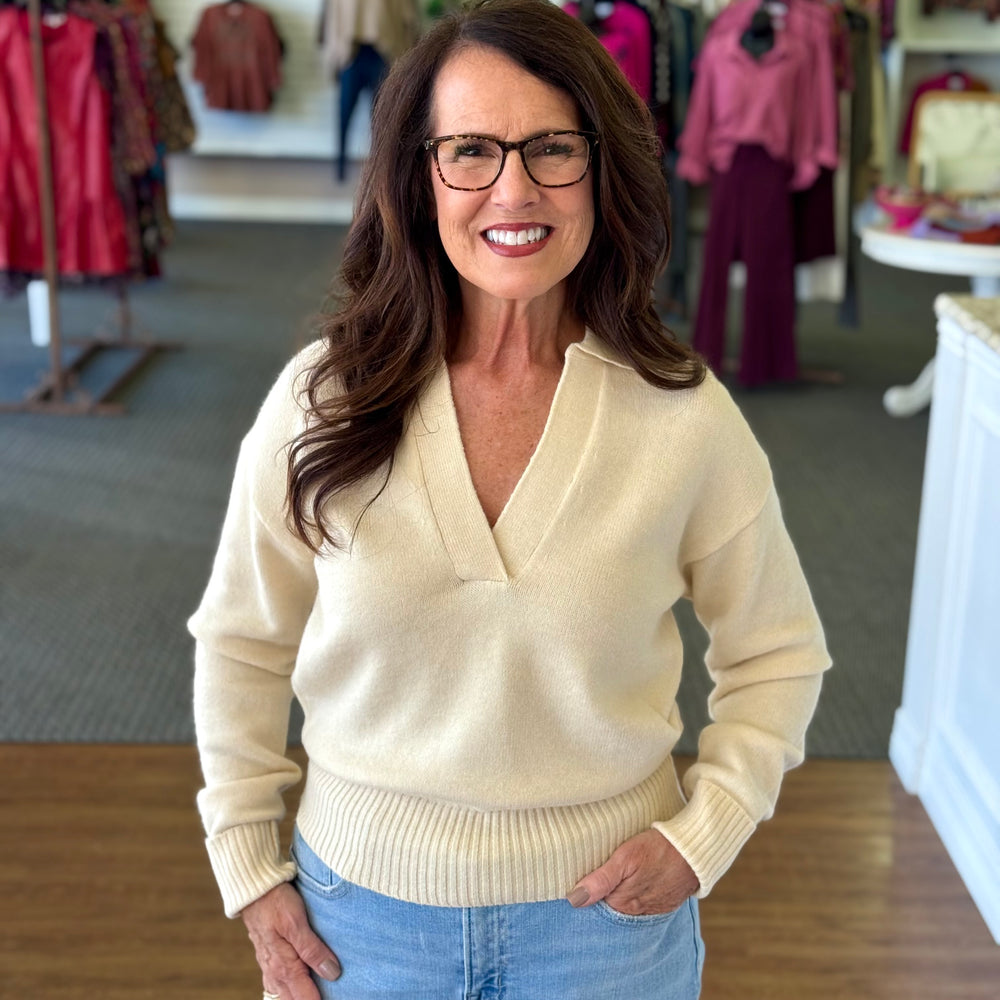 Luxe Collared Sweater