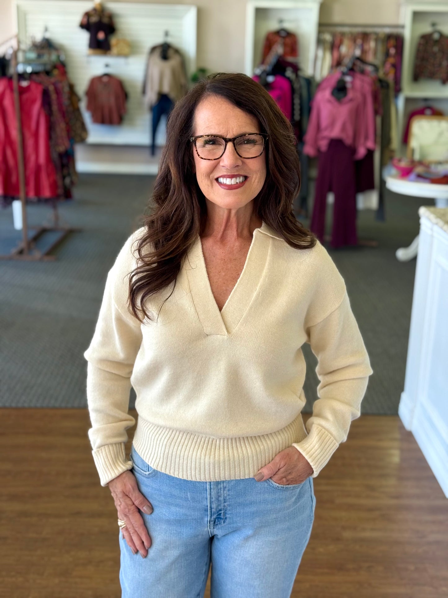 Luxe Collared Sweater