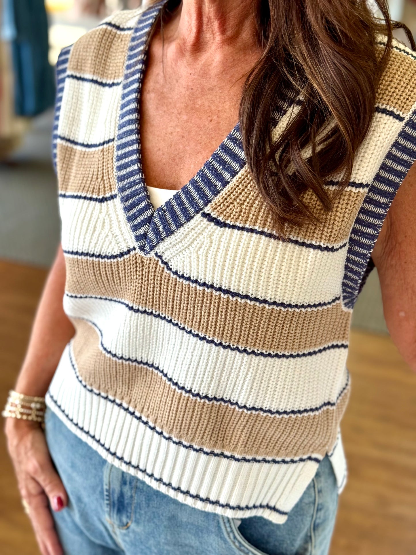Camelia Sweater Vest Top