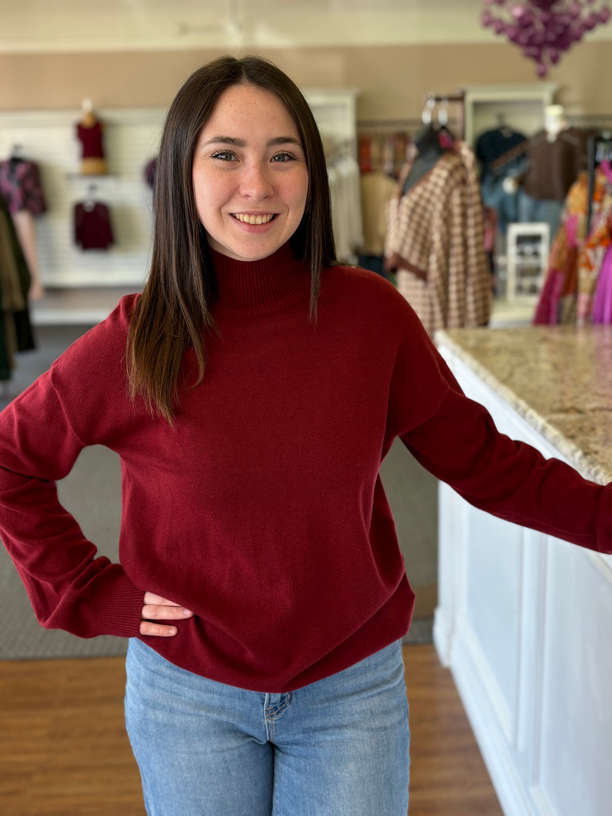 Noure Bordeaux Sweater