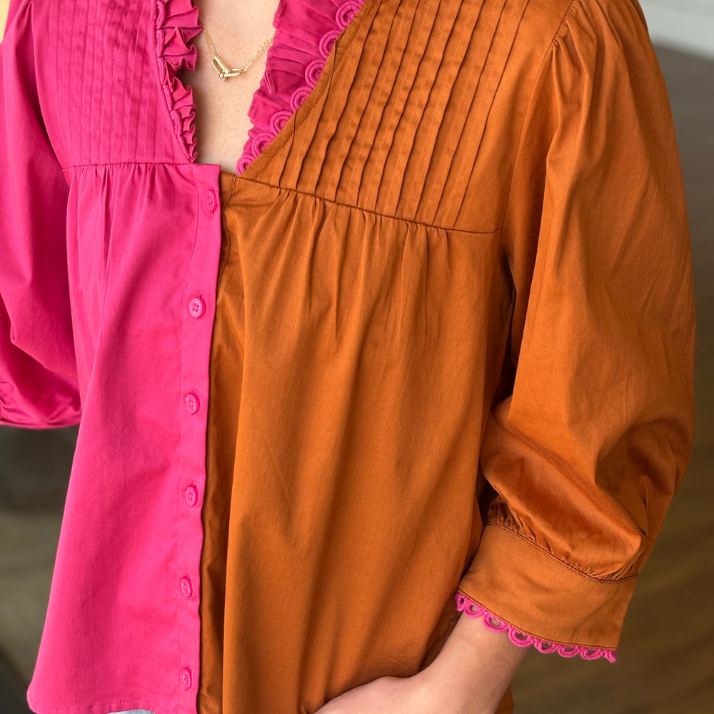 Blake Color Block Top