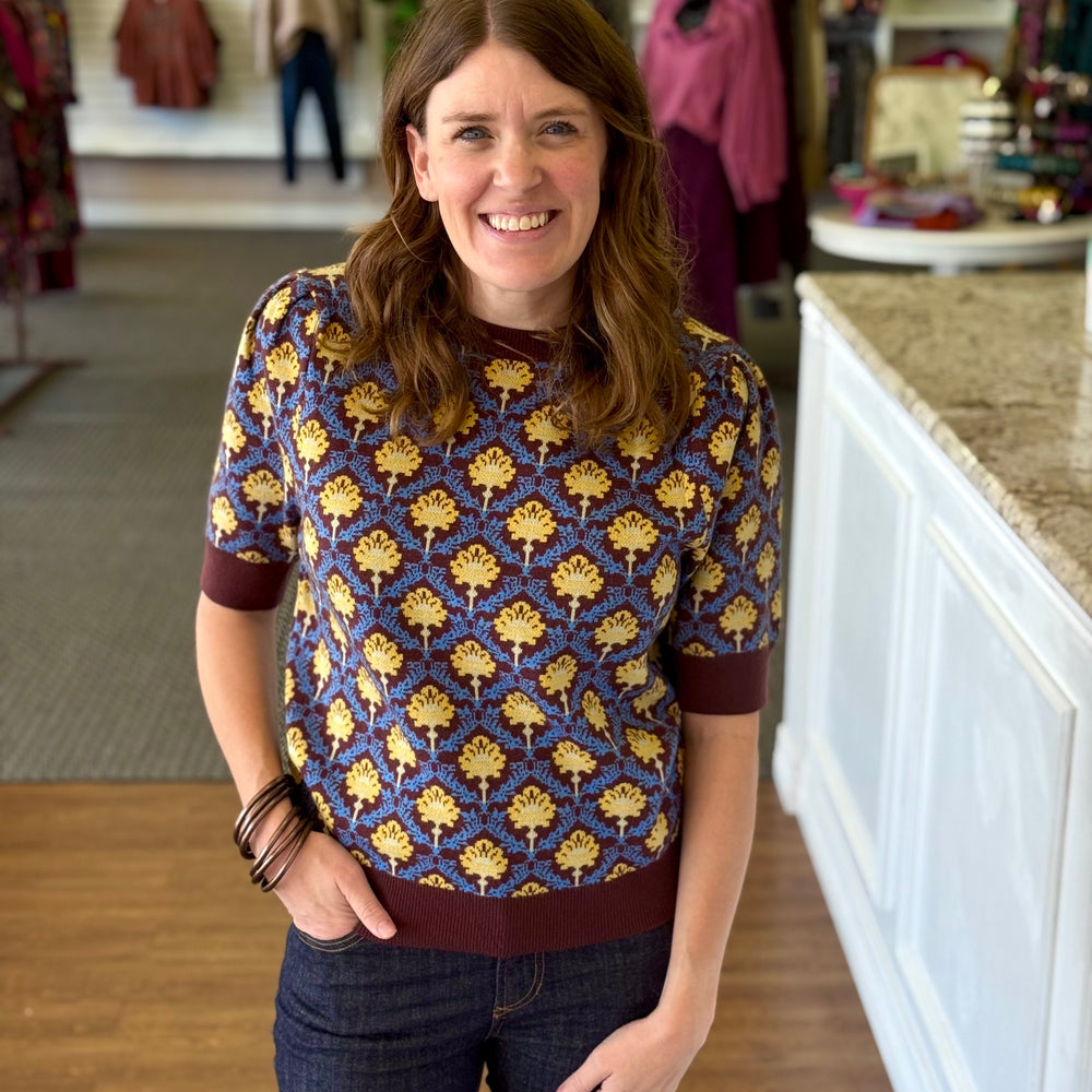 Golden Bloom Sweater