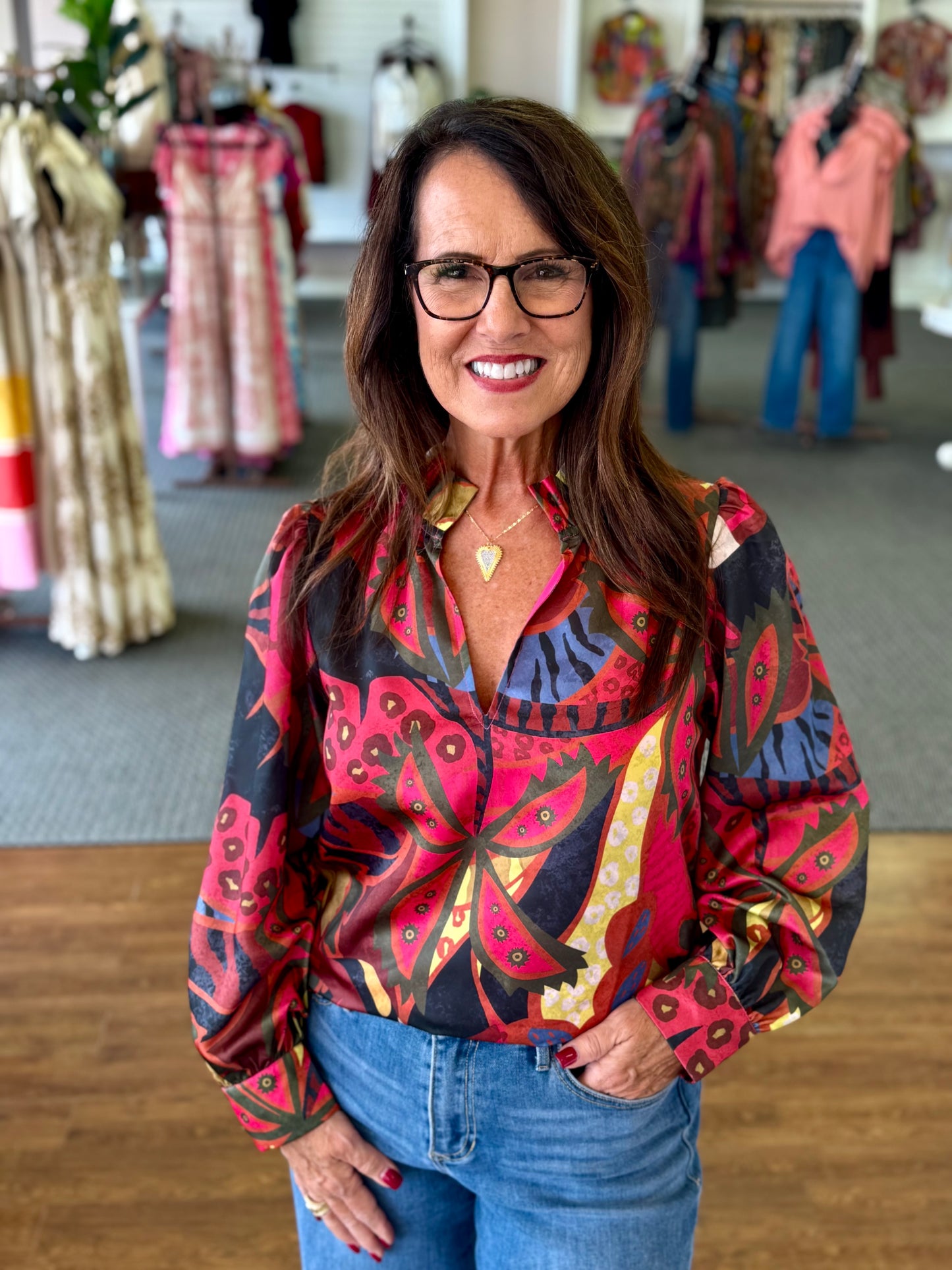 Phoebe Jungle Floral Top