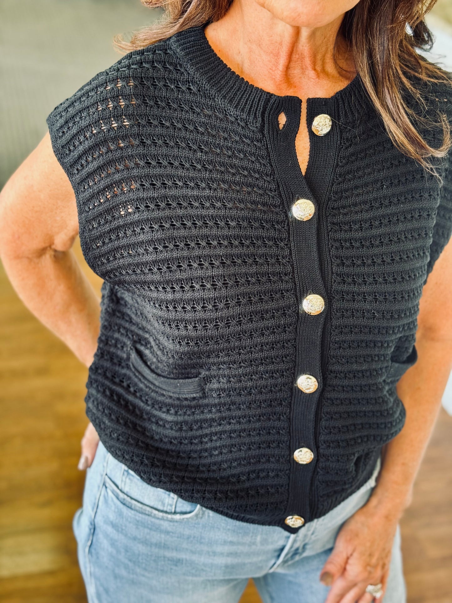 Midnight Knit Vest