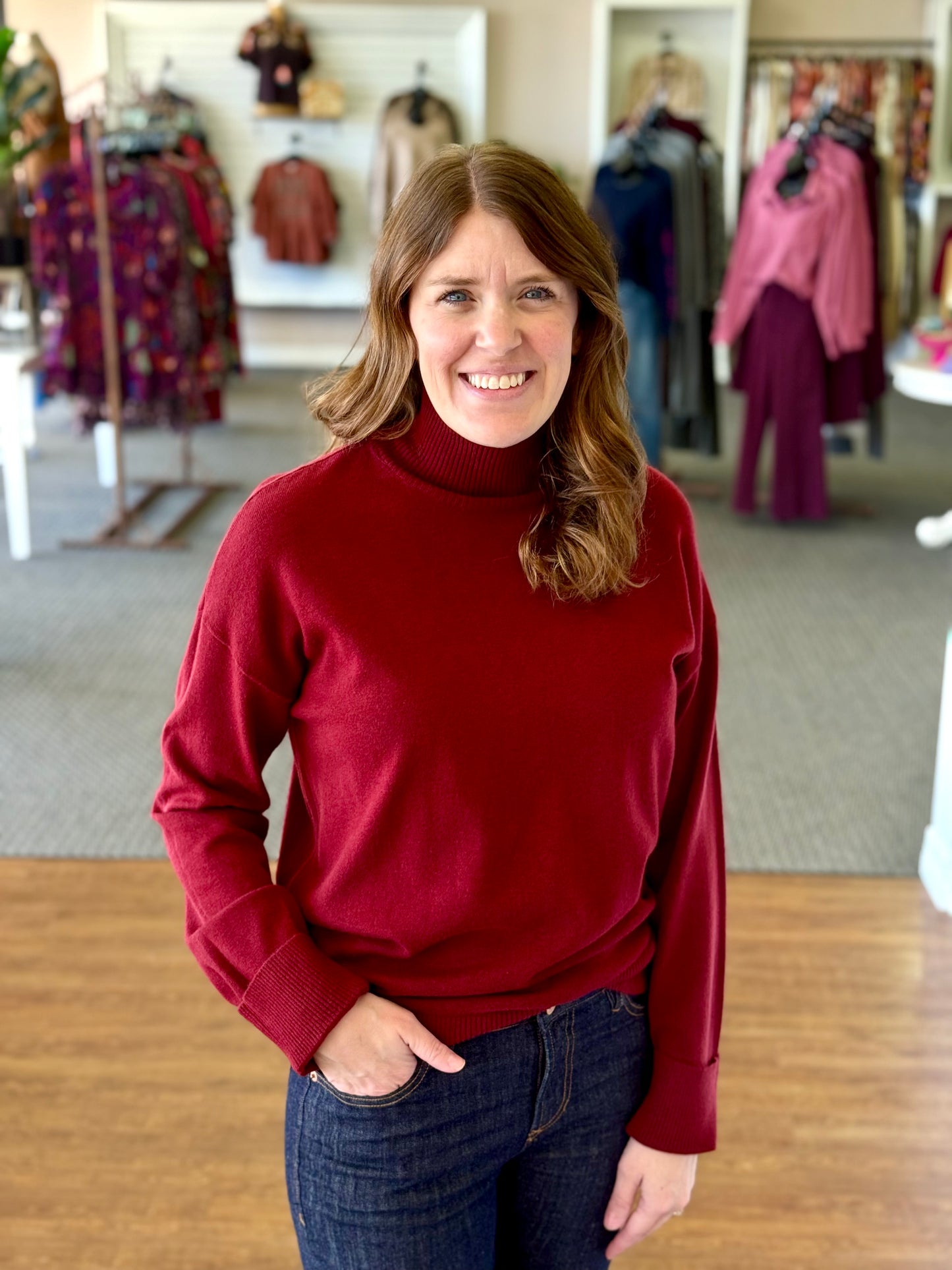 Noure Bordeaux Sweater