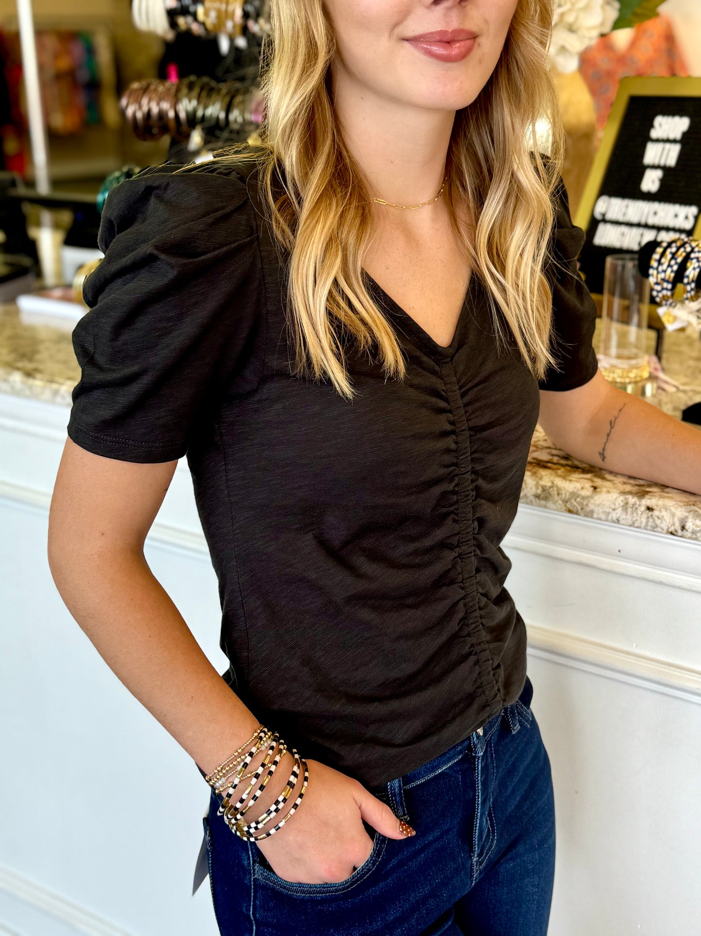 Cammy Ruched Tee