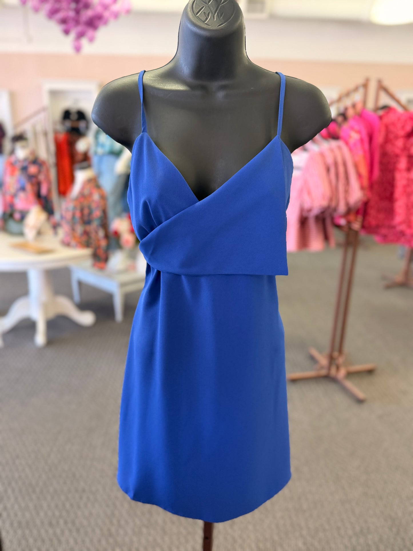Jillian Cobalt Mini Dress