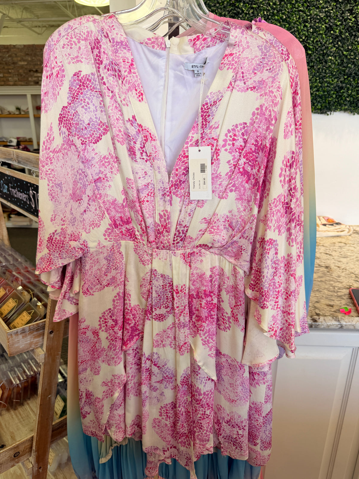Mallory Pink Floral Mini Dress