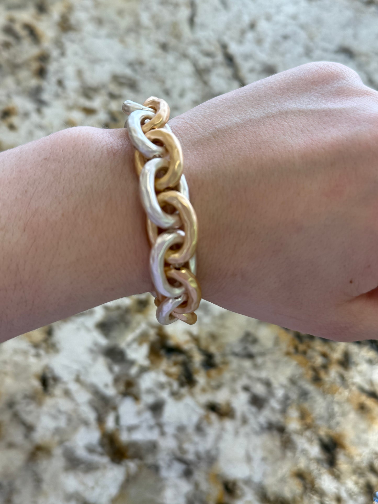 Chain mixed metal Bracelet