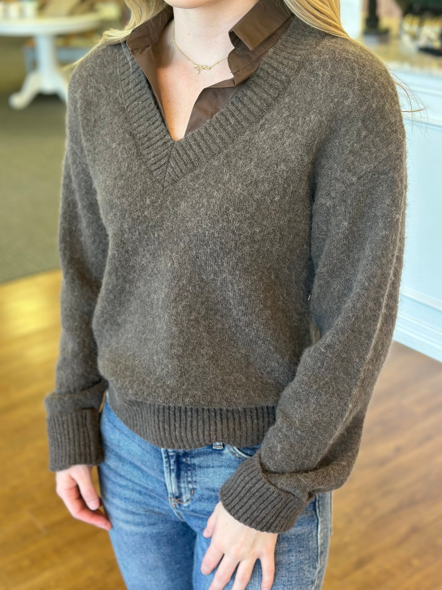 Oren Mixed Media Top