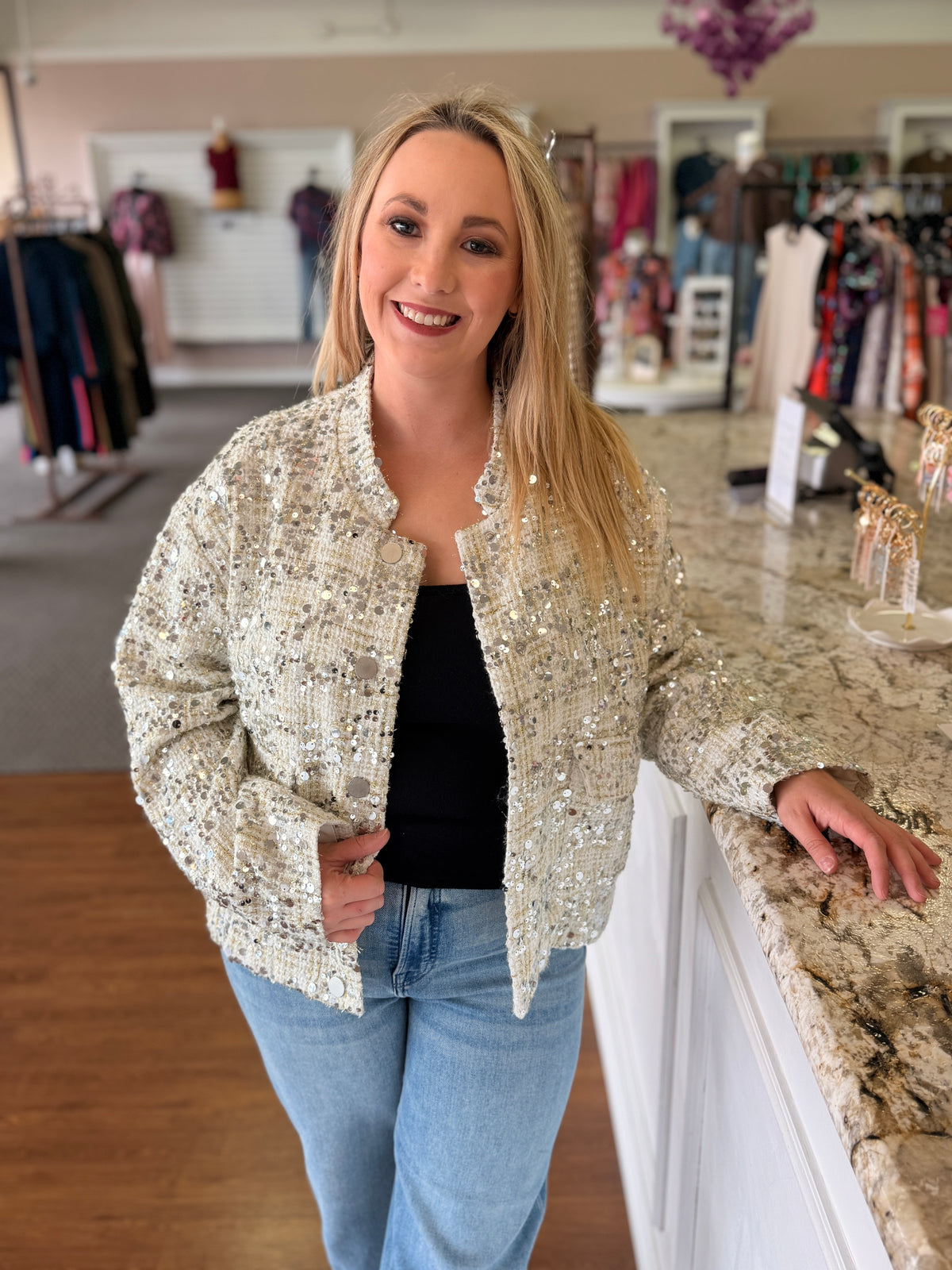 Angelice Sequin Jacket