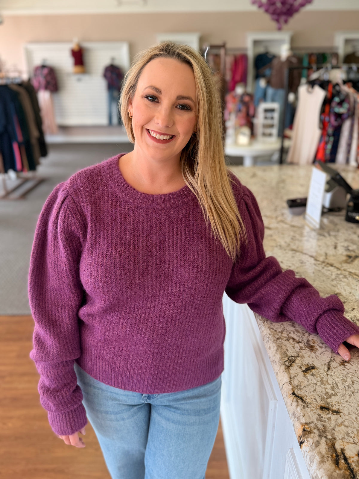Vesta Purple Sweater